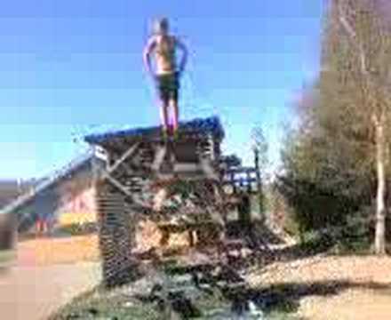 Trampolin stunt
