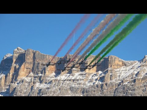 SORVOLO FRECCE TRICOLORI - ALTA BADIA 21 DICEMBRE 2025