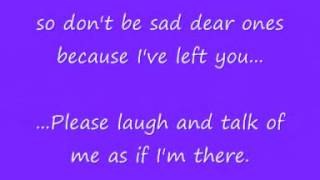 Rainbows End Lyrics - Daniel O'Donnell (in memory of Elsie Lamb)