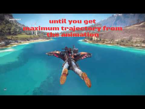 Just cause 3 How to fly with wingsuit for ever (no grapple)