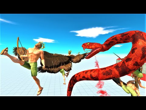 winged archers vs jump units Animal revolt battle simulator