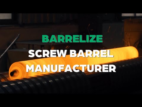 Screw Barrel Manufacturer, Plastic Extruder Screw Barrel for Injection Moulding Machine