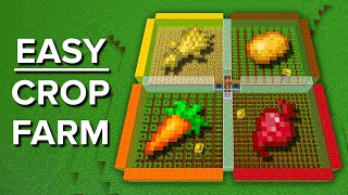 Minecraft Easy Multi Crop Farm - 850 Per Hour