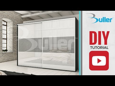 How to install sliding mirror and glass doors with placard f...