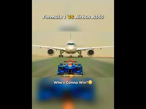 Formula 1 vs Airbus A350 🏎️✈️ — Who Wins? 🧐#viralvideo #aviation
