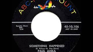 1960 HITS ARCHIVE: Something Happened - Paul Anka