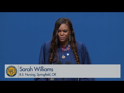 WGU 2020 Dallas Commencement - Graduate Speaker Sarah Williams