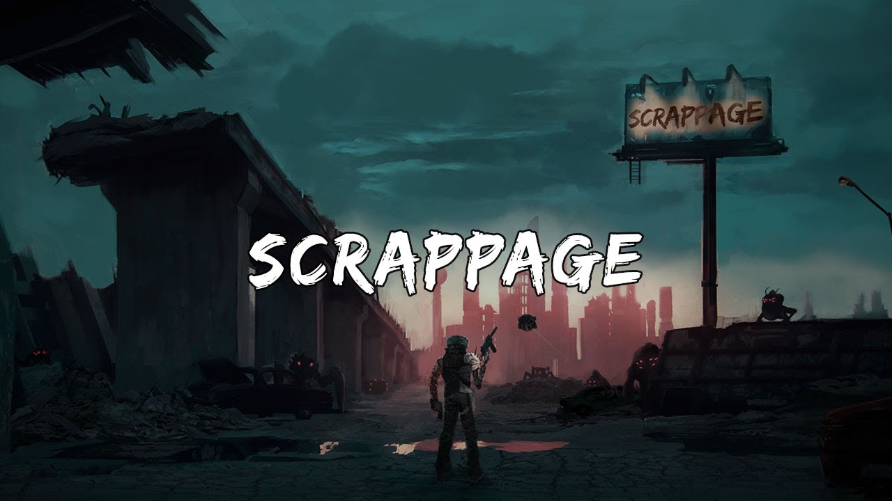 Promotional still showing chaotic roguelite combat in a post-apocalyptic setting