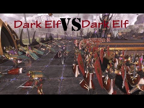 TW:Warhammer II |Dark Elves VS Dark Elves| Siege Battle