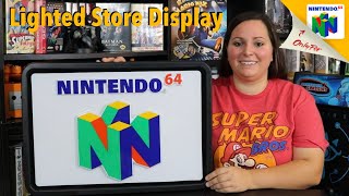 RARE Nintendo 64 (N64) Vintage Lighted Store Display! Includes original shipping box!