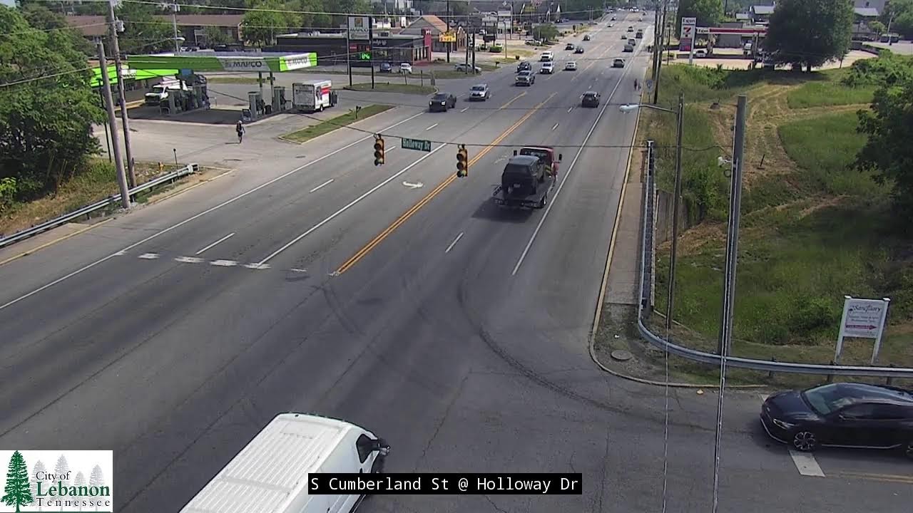 Live webcam view of Cámara de tráfico cruce de Cumberland Street