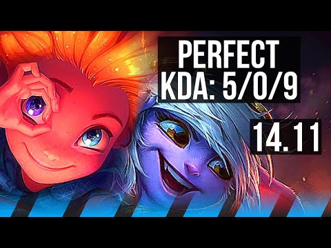 ZOE vs TRISTANA (MID) | 5/0/9, 71% winrate | KR Grandmaster | 14.11