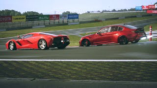 BMW M5 CS 2022 Tuned 1101bph vs Ferrari LaFerrari vs Ferrari SF90 Stradale Fiorano at Fuji Speedway