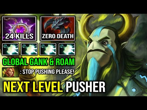 Global Gank & Roaming Carry Nature's Prophet 1055 XPM Next Level Pusher with Super Right Click DotA