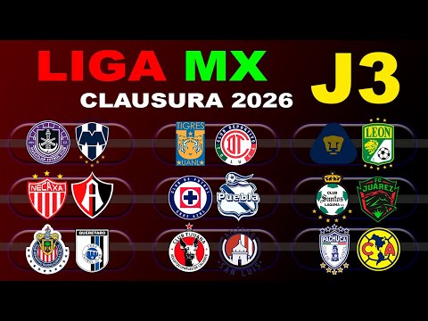 DATES, TIMES AND CHANNELS FOR MATCHDAY 3 OF THE LIGA MX CLAUSURA 2026