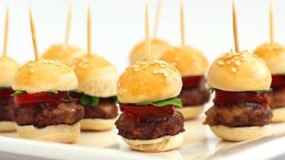 How To Make Mini Hamburgers - Finger Food Video Recipe