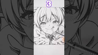 Houshou Marine real face! Drawing  #hololive #イラスト #宝鐘マリン