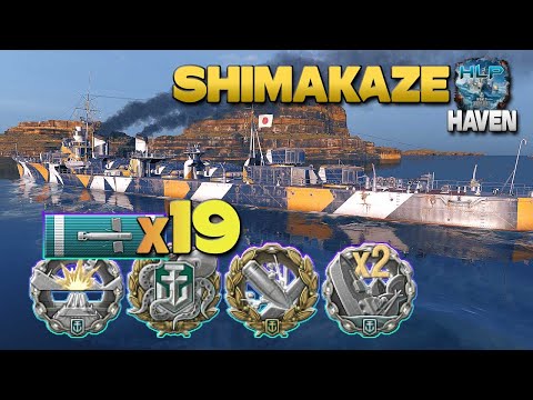 Destroyer Shimakaze on map Haven, 246k damage - World of Warships