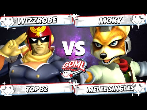 GOML 2025 - Wizzrobe (Captain Falcon) Vs. moky (Fox) Smash Melee - SSBM