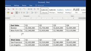 Split a Table in Microsoft Word; Break a Table in Two; Divide Table
