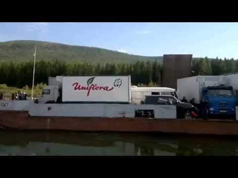 Russia - Cargo ferry on Lena river, from Lensk to Usti-Kut / Баржа по Лене, из Ленска на Усть Кут