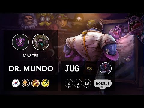 Dr. Mundo Jungle vs Elise - KR Master Patch 9.22