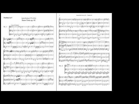Anton Reicha Opus 82 Horntrio Nr 1