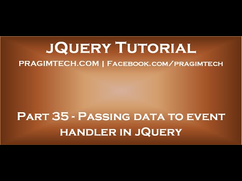 Passing data to event handler in jQuery