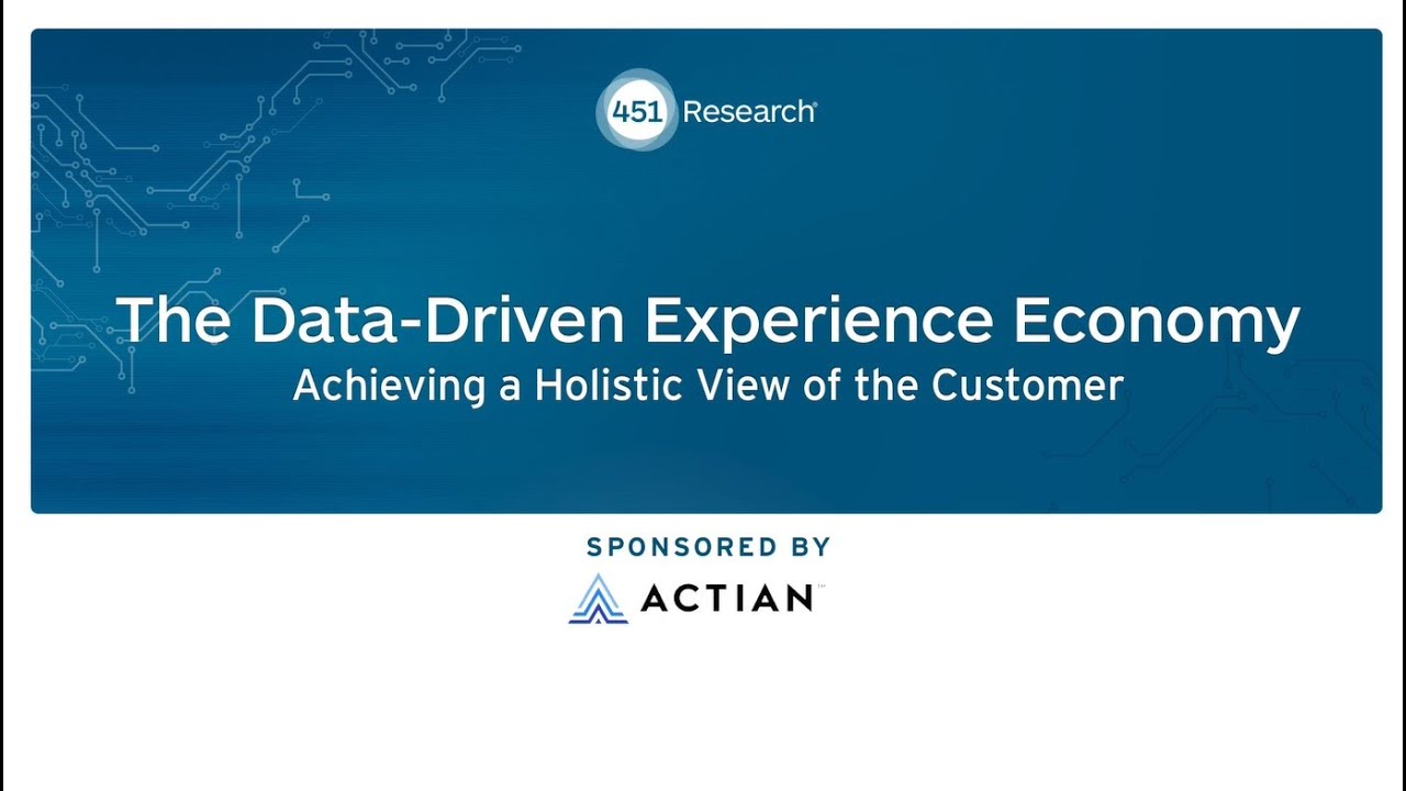Achieving a Holistic, Data Driven Customer Experience