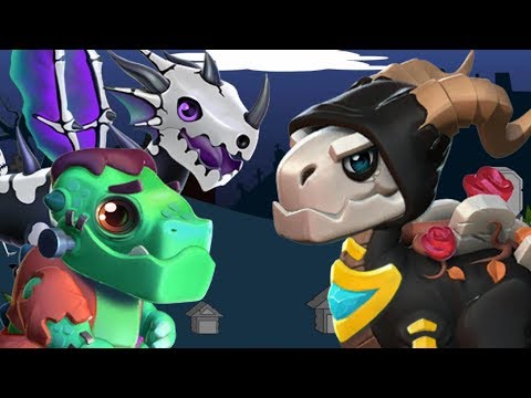SPECIAL SPOOKY DRAGON BUNDLES! Frankie, Bonehead and Legendary SKELETON DRAGON! - DML #620
