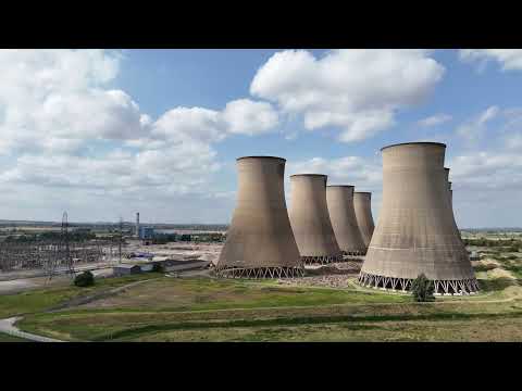 Cottam Power Station before final demolition Aug 2025