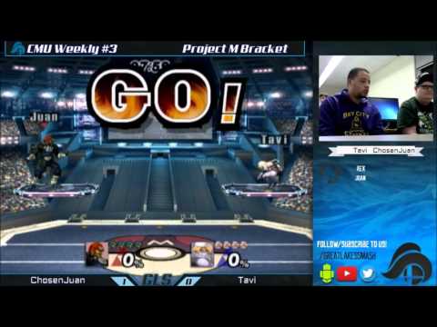 CMU Weekly #3 - ChosenJuan (Roy/Ganondorf) vs. Tavi (Mario/Sheik)