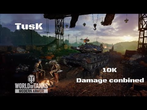 TusK in Raseiniai:10K damage conbined:Wot console - World of Tanks