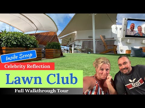 Celebrity Reflection: Full Walkthrough Tour of the Lawn Club And Alcoves