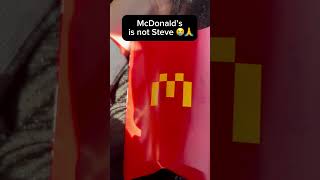 McDonald’s is not Steve😭🙏#memes #minecraft #fyp #minecraftmovie #mcdonalds