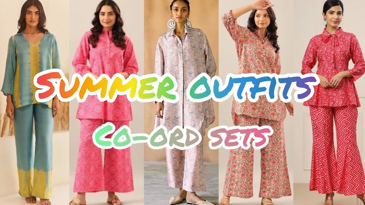 Co-ord sets || Summer co-ords collection || Trendy summer dresses #dress #girl #summer #design