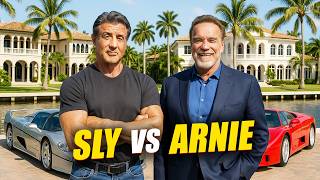 Arnold Schwarzenegger VS Sylvester Stallone: Who's Better (Net Worth, Cars, Houses)