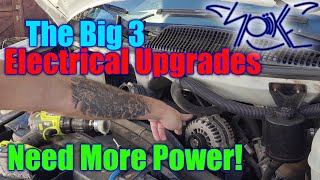 Preparing for Electronics: Doing the Big 3 upgrade on my '07 Chevy Express 2500