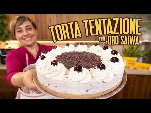 TORTA TENTAZIONE CON BISCOTTI ORO SAIWA Ricetta Facile - Fatto in Casa da Benedetta