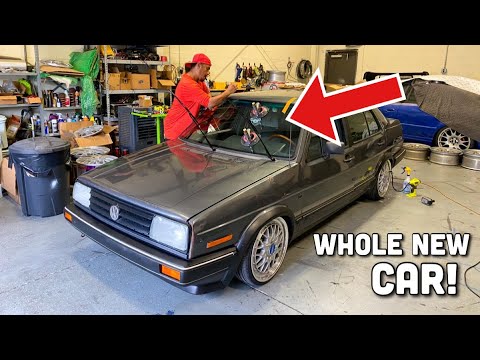 Brand New WINDSHIELD For The Mk2 Jetta! ( + More Tire Problems )