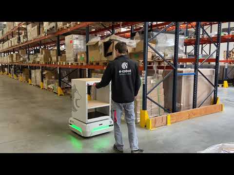 Robot mobile autonome avec étagères, conçu pour transporter des pièces de dimensions variées - Jusqu'à 120Kg - HUSKY ÉTAGÈRE_1