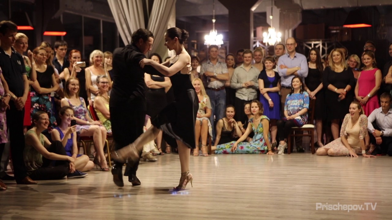 Sergey Sokhnenko & Elena Sergienko, 2-4, Moscow, Russia, in milonga "Planetango" 28.07.2017