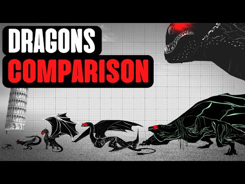Biggest DRAGONS | Size Comparison | Caraxes, Syrax, Vhagar, Deathwing