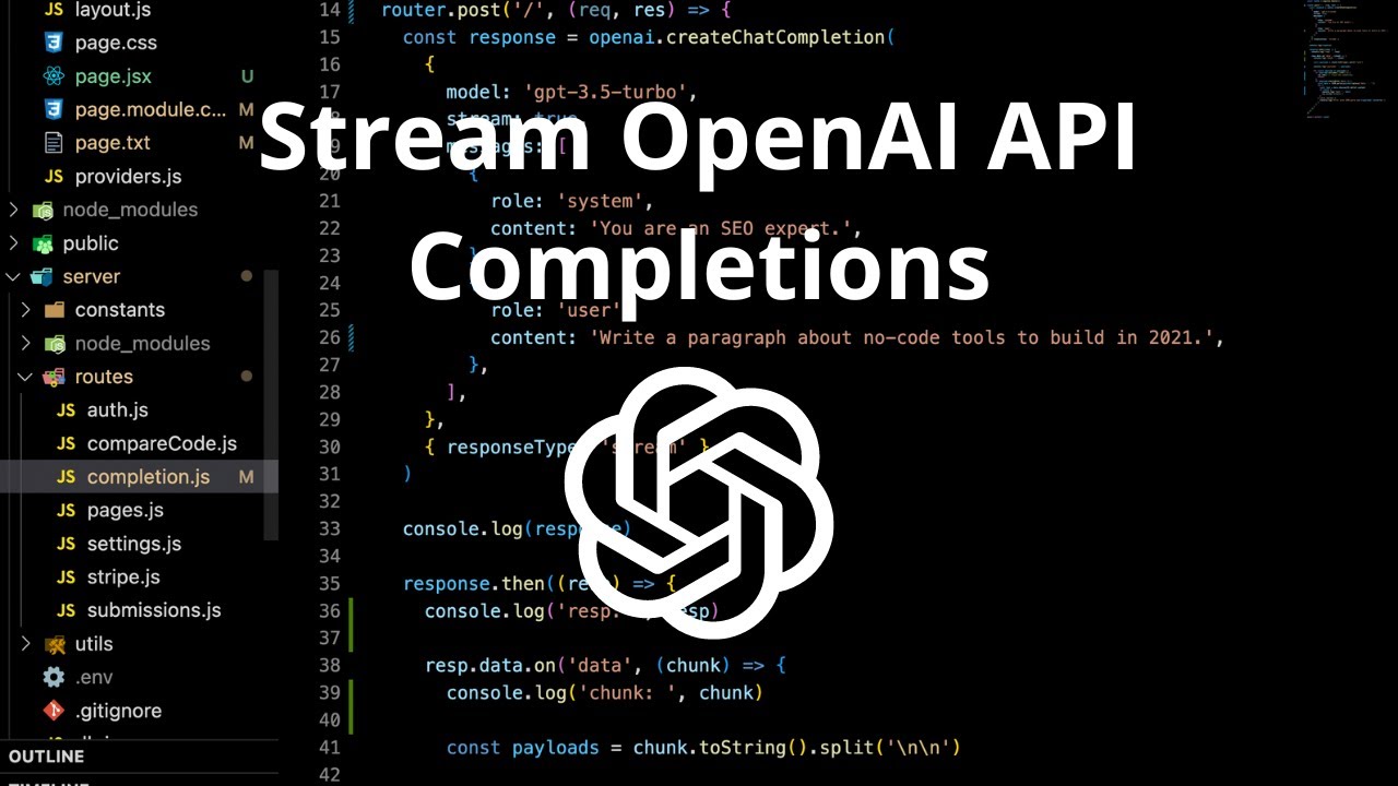 Streaming OpenAI Chat Completions Using React and Node JS