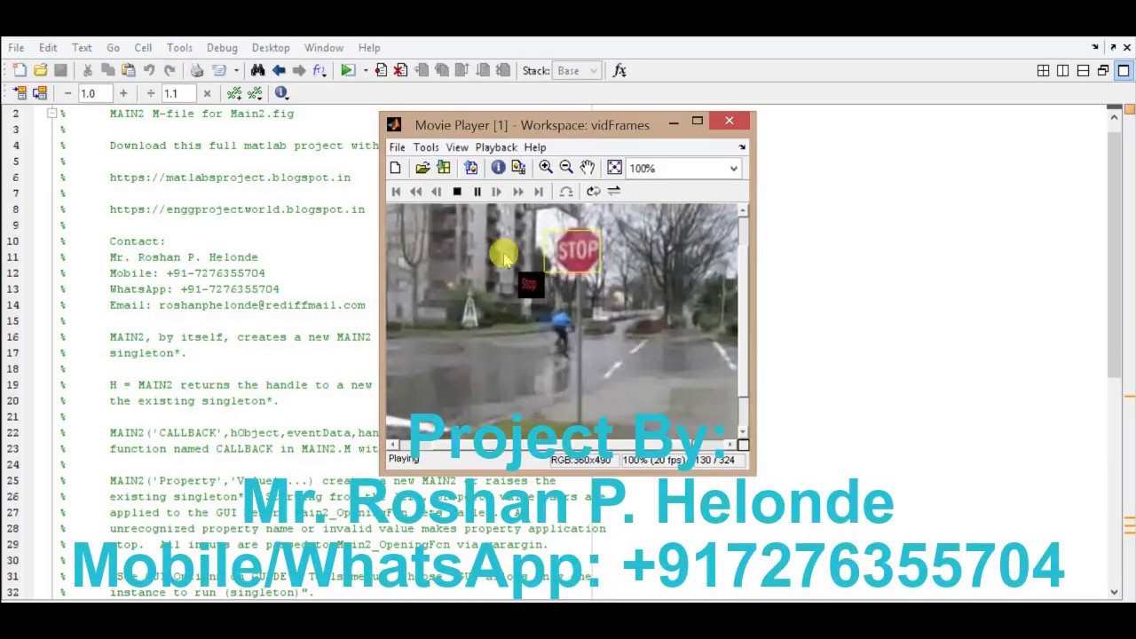 Matlab Code for Traffic Sign Recognition Using Image Processing