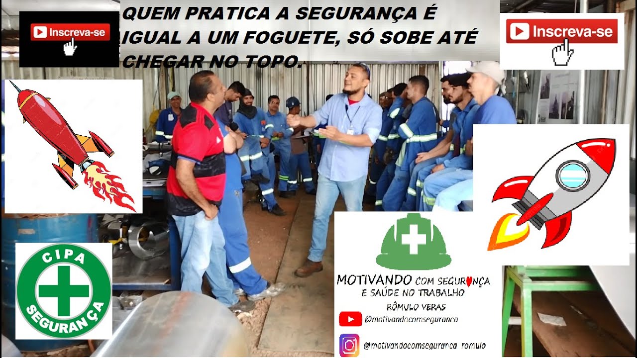 DDS/Palestra motivacional: Quem pratica a segurança sempre sobe para o topo, igual o foguete(Rômulo)