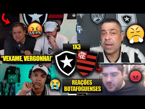 REAÇÕES dos BOTAFOGUENSES FURIOSOS com a DERROTA - BOTAFOGO 1X3 FLAMENGO [REACT SUPERCOPA 2025]