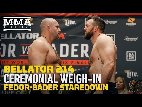Bellator 214 Weigh-Ins: Fedor Emelianenko vs. Ryan Bader Staredown