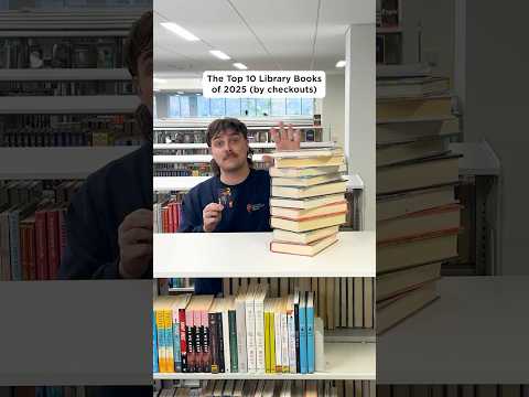 Top 10 most checked-out library books in 2025 🤔 #books #reading #readers