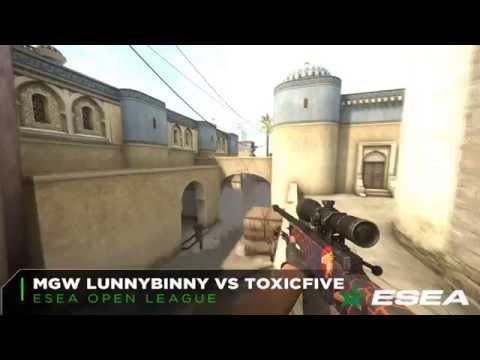 ESEA Open CS: GO Spotlight: MGW Lunnybinny vs Toxic Five 5K Ace on de_dust2